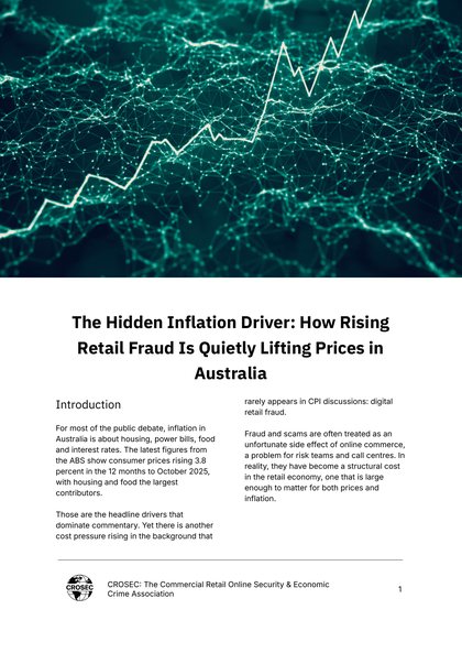 Cover of The Hidden Inflation Driver: How Rising Retail Fraud Is Quietly Lifting Prices in Australia